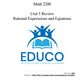 Unit 5:Rational Expressions and Equations - Math 2200 (Digital Download)